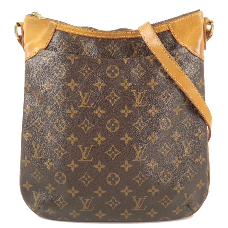 Louis Vuitton bags with a zip - around closure for enhanced securityLouis Vuitton Monogram Odeon MM Shoulder Bag M56389