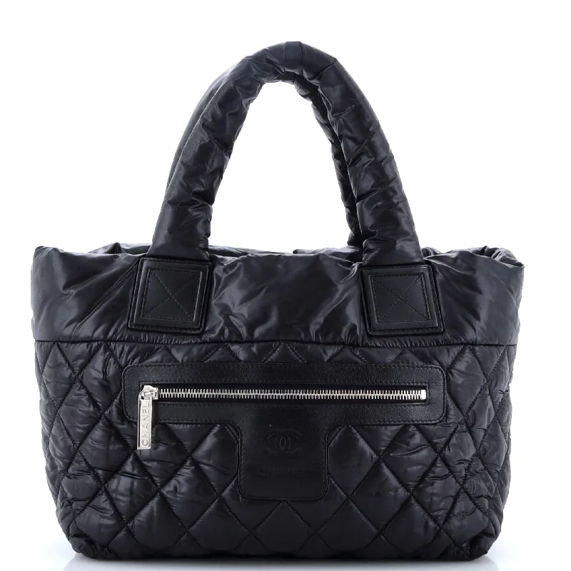 Coco Cocoon Reversible Tote Quilted Nylon Small