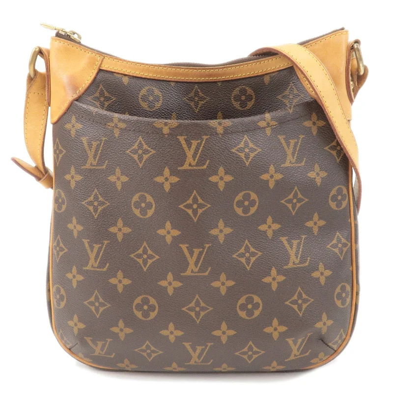 Louis Vuitton bags with a chain - link trim and a leather body for a modern edgeLouis Vuitton Monogram Odeon PM Shoulder Bag Crossbody Bag M56390