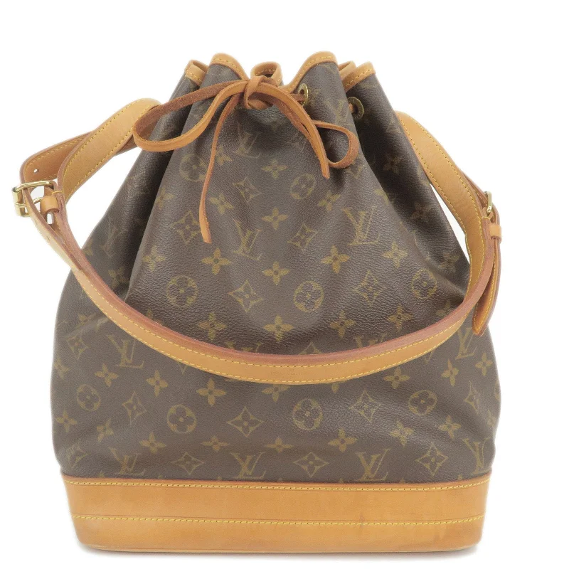 Louis Vuitton tote bags with a printed LV logo on the front for brand visibilityLouis Vuitton Monogram Noe Shoulder Bag Hand Bag M42224