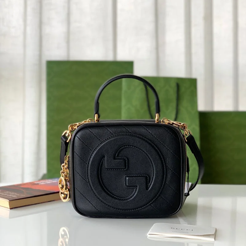 Women Gucci bags with a chain - link trim and a leather bodyWF - Gucci Bags - 12247