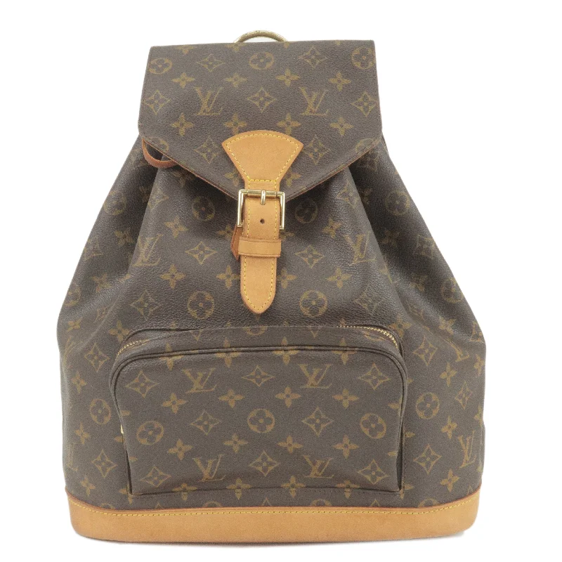 Louis Vuitton backpacks with a sleek, minimalist design for styleLouis Vuitton Monogram Montsouris GM Back Pack M51135