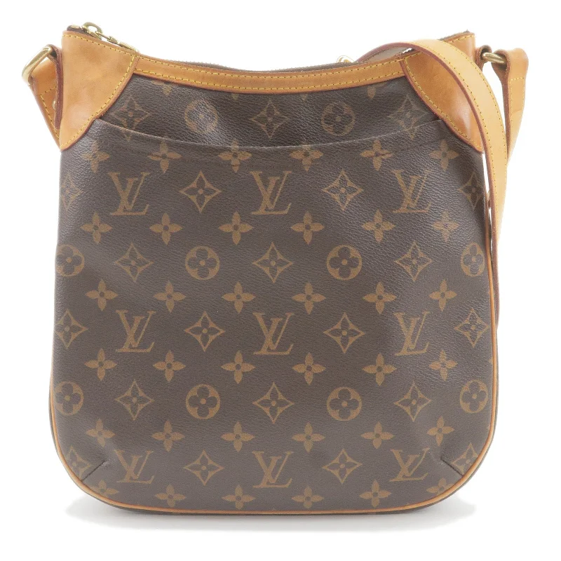 Louis Vuitton bags with a snap - button closure and a decorative charm for styleLouis Vuitton Monogram Odeon PM Shoulder Bag M56390