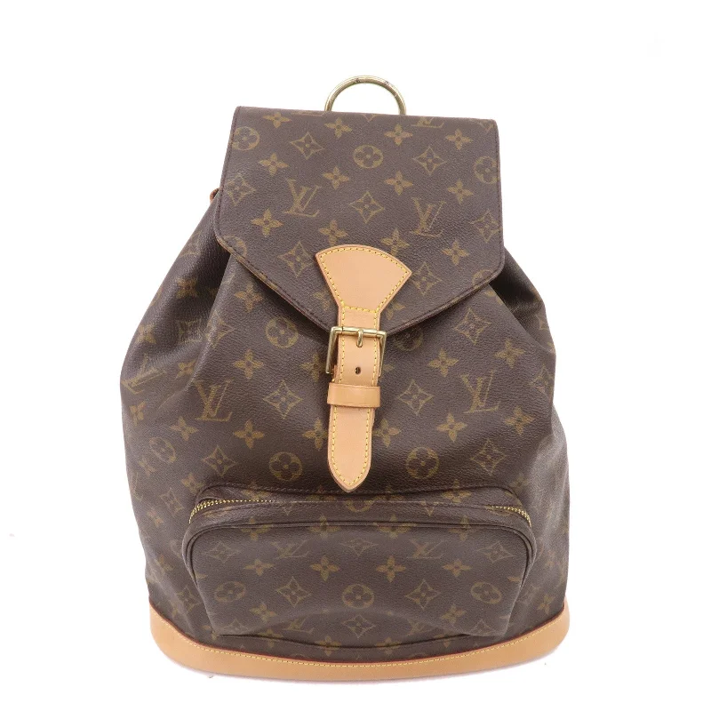 Louis Vuitton bags with a zippered interior pocket for better organizationLouis Vuitton Monogram Montsouris GM Back Pack Brown M51135