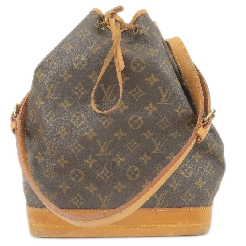 Ladies Louis Vuitton shoulder bags with a magnetic - closure flap for easeLouis Vuitton Monogram Noe Shoulder Bag Hand Bag M42224