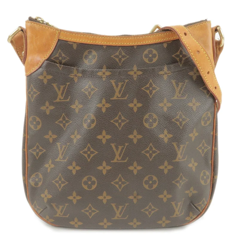 Ladies Louis Vuitton shoulder bags with a magnetic - closure flap for easeLouis Vuitton Monogram Odeon PM Shoulder Bag Crossbody Bag M56390