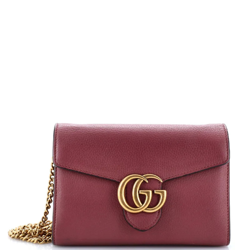 GG Marmont Chain Wallet Leather Mini