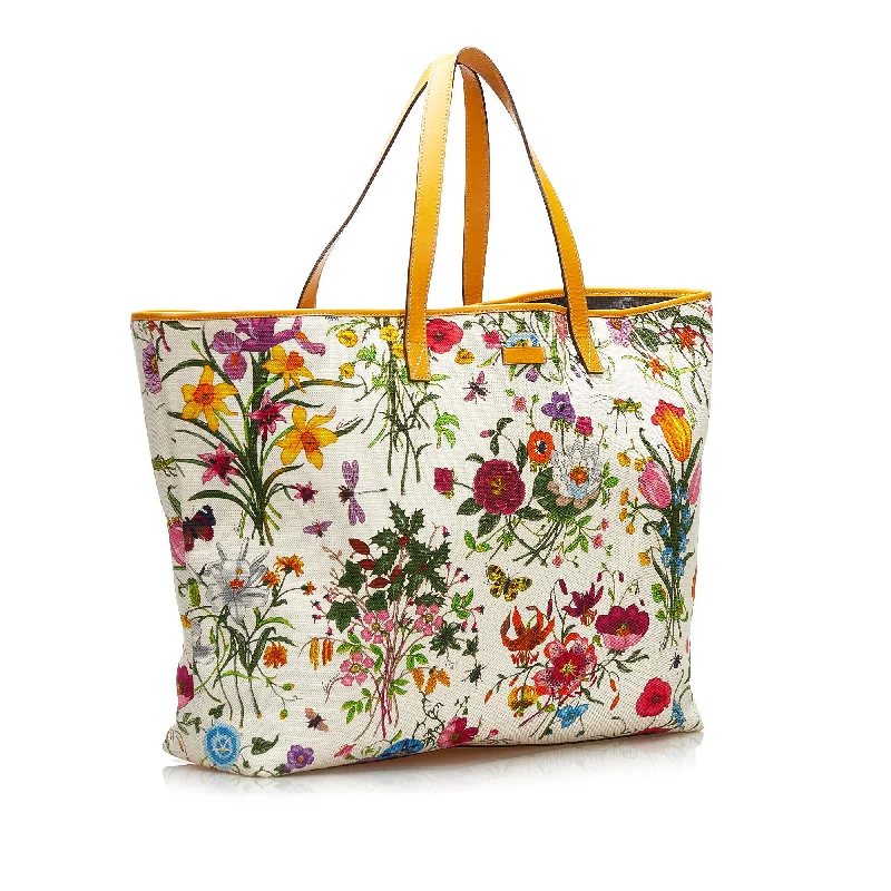 Gucci handbags for women with a beaded trimGucci Flora Tote (35407)