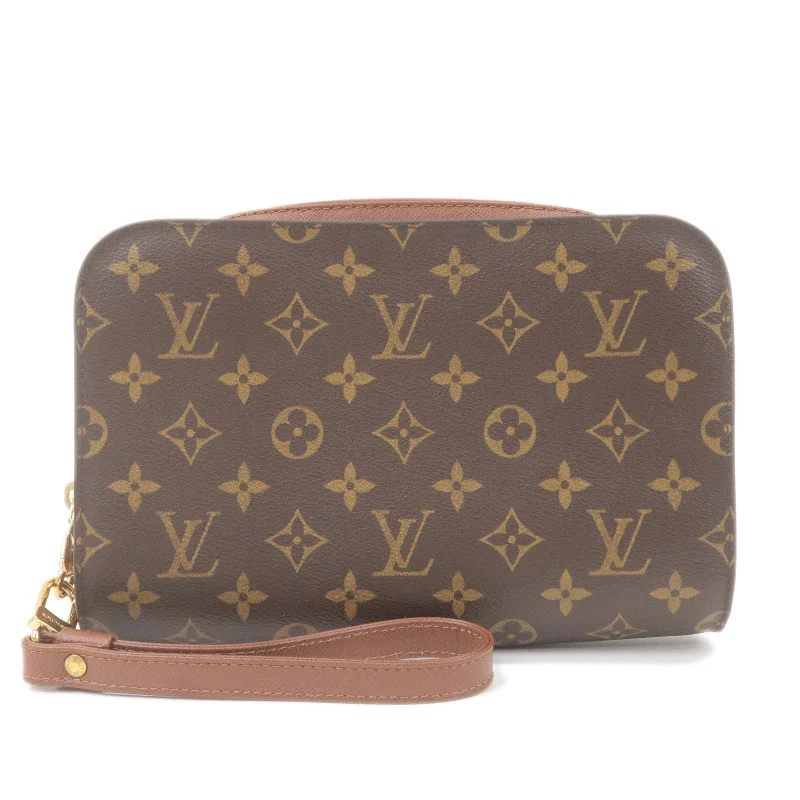 Louis Vuitton crossbody bags in a bold red color for a statementLouis Vuitton Monogram Orsay Clutch Bag Pouch M51790