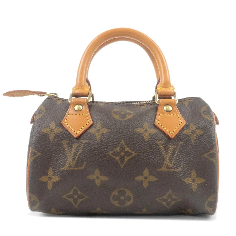 Louis Vuitton handbags with a beaded trim for a touch of glamourLouis Vuitton Monogram Mini Speedy Hand Bag Mini Bag M41534