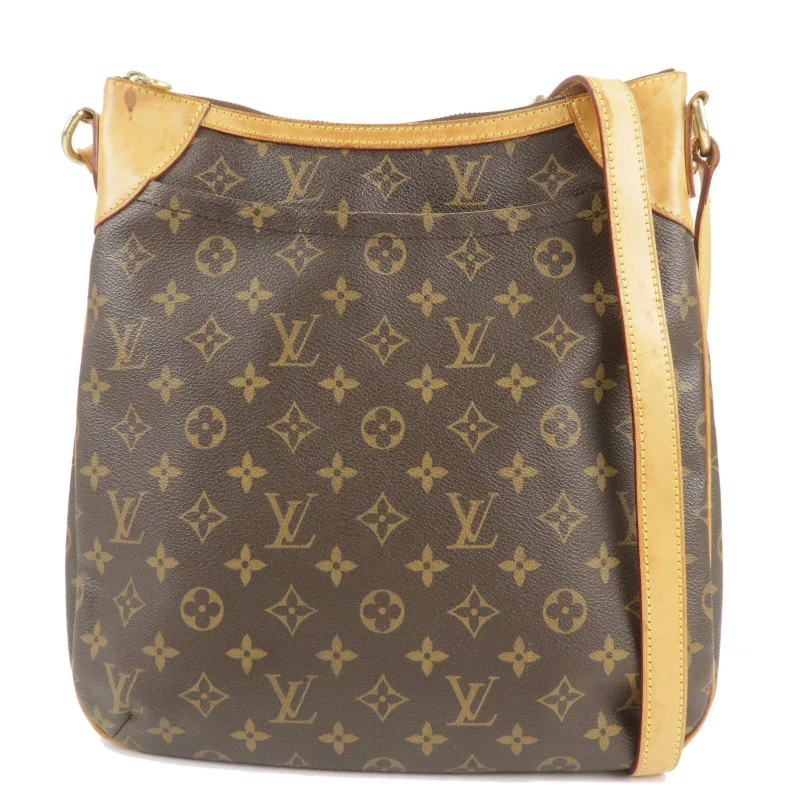 Louis Vuitton crossbody bags with a keychain holder for practicalityLouis Vuitton Monogram Odeon MM Shoulder Bag Brown M56389