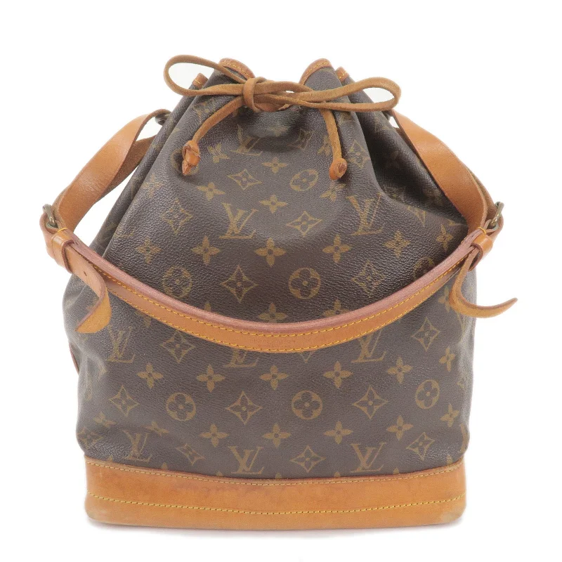 Louis Vuitton Alma bags with a monogram - embossed leather surfaceLouis Vuitton Monogram Noe Shoulder Bag Hand Bag M42224