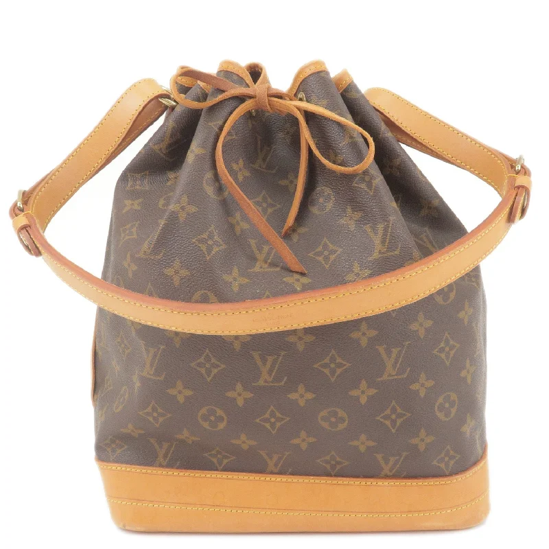 Louis Vuitton bags with a front - flap pocket for quick - access itemsLouis Vuitton Monogram Noe Shoulder Bag Hand Bag M42224