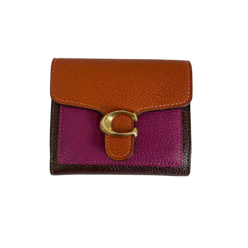 Coach backpacks with a sleek, modern design for a stylish lookWallet Designer By Coach In Orange & Purple, Size:Small