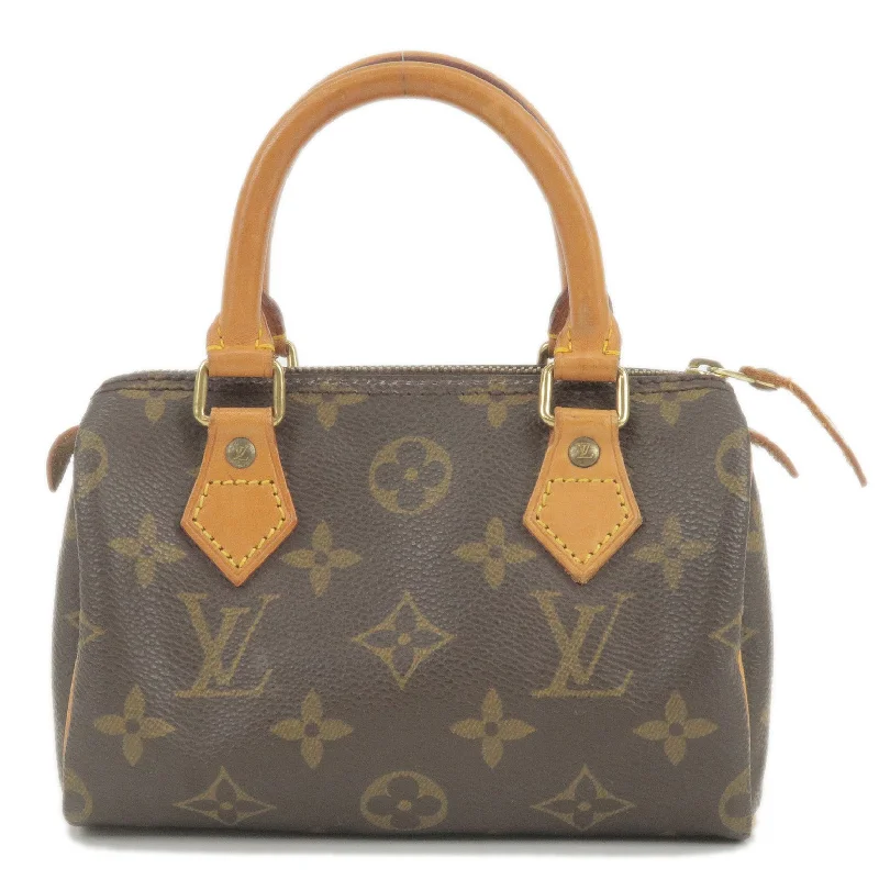 Louis Vuitton handbags with a metal - framed clasp for durabilityLouis Vuitton Monogram Mini Speedy Hand Bag M41534