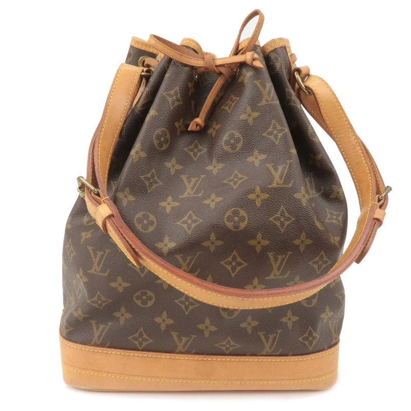 Louis Vuitton tote bags with a spacious interior and multiple pocketsLouis Vuitton Monogram Noe Shoulder Bag Hand Bag Brown M42224