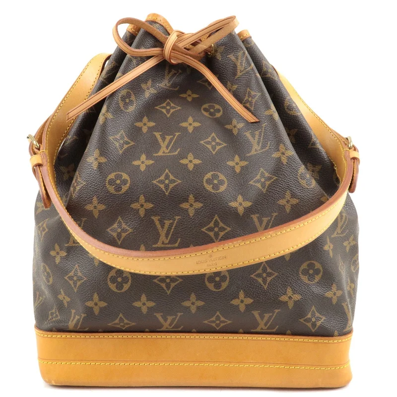 Louis Vuitton bags with a front - zip pocket for small items like keysLouis Vuitton Monogram Noe Shoulder Bag Hand Bag M42224