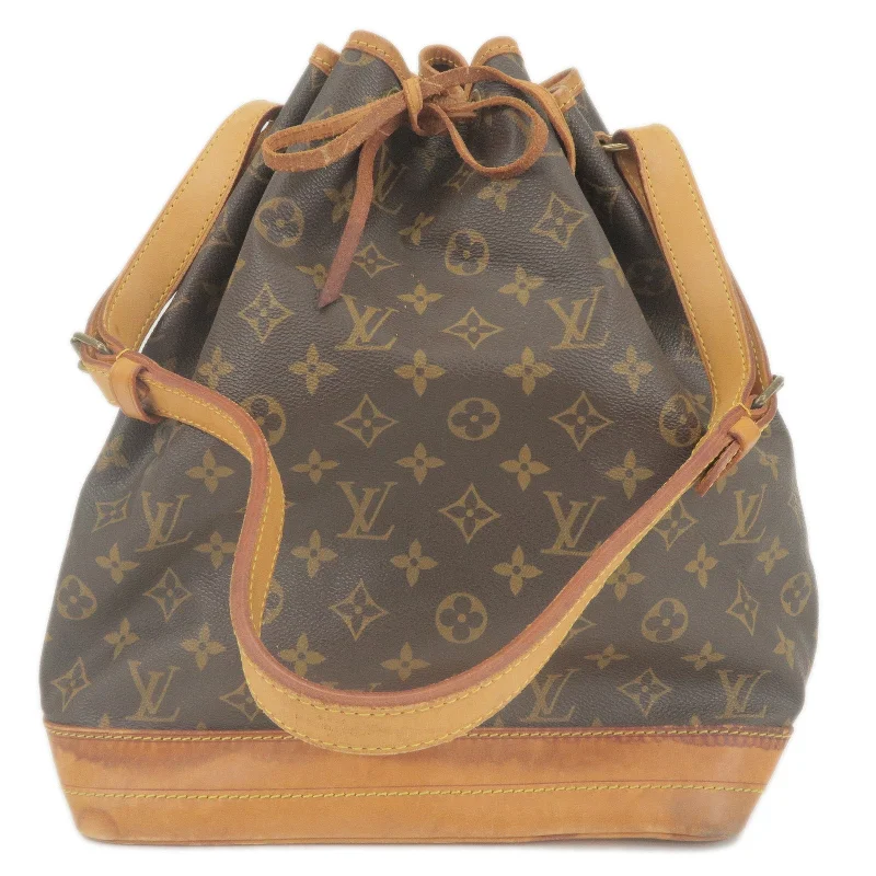 Louis Vuitton bags with a magnetic snap closure for easy accessLouis Vuitton Monogram Noe Shoulder Bag M42224