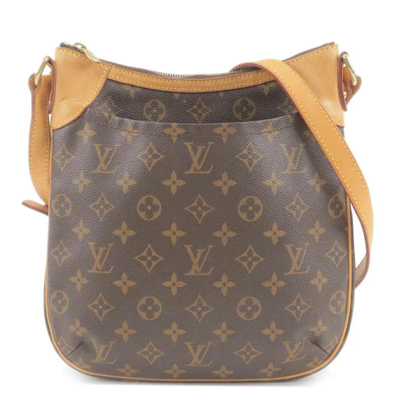 Louis Vuitton bags with a magnetic snap closure for easy accessLouis Vuitton Monogram Odeon PM Shoulder Bag M56390