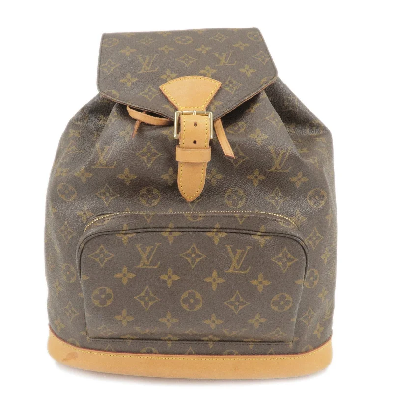 Louis Vuitton Capucines bags with smooth calfskin leather for luxuryLouis Vuitton Monogram Montsouris GM Back Pack M51135