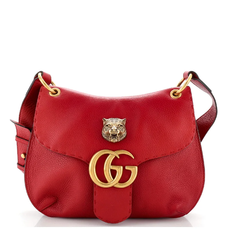 Gucci backpacks for women with a sleek silhouetteGucci Gg Marmont Animalier Shoulder Bag