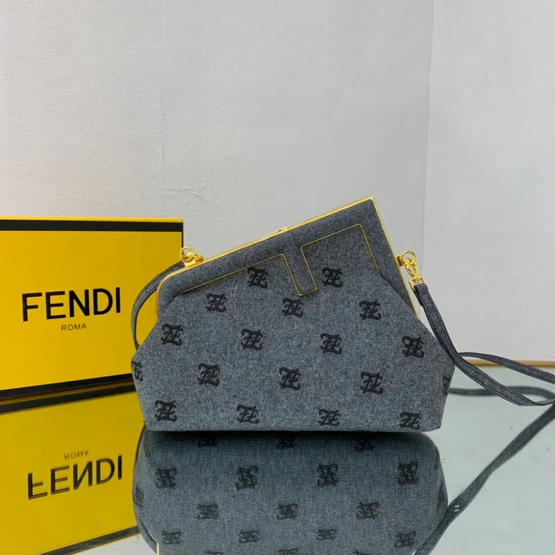 Fendi tote bags with a double - zip closure for enhanced securityWF - Fendi Bags - 541