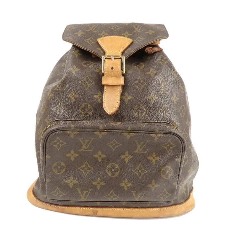 Ladies Louis Vuitton Capucines bags with a detachable shoulder strapLouis Vuitton Monogram Montsouris GM Back Pack Brown M51135