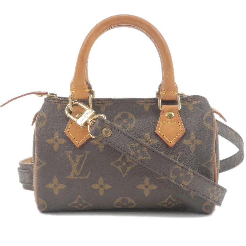 Louis Vuitton Alma bags with a monogram - embossed leather surfaceLouis Vuitton Monogram Mini Speedy & Strap M41534 J75011