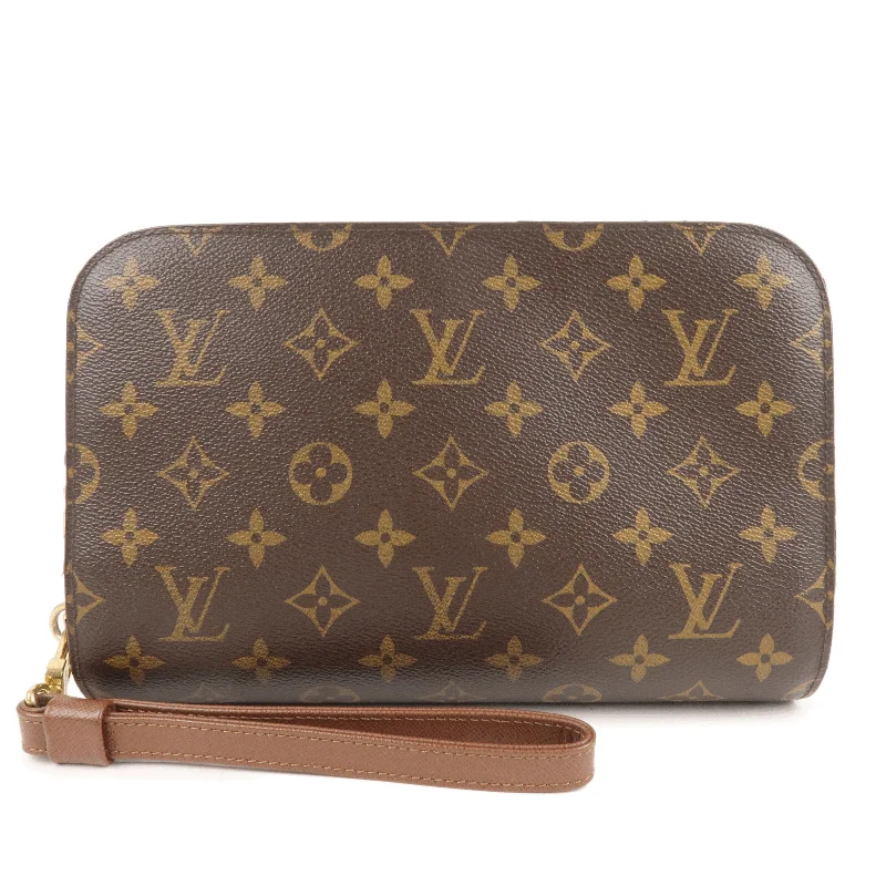 Louis Vuitton backpacks with a multi - pocket organization for functionalityLouis Vuitton Monogram Orsay Clutch Bag Pouch Brown M51790