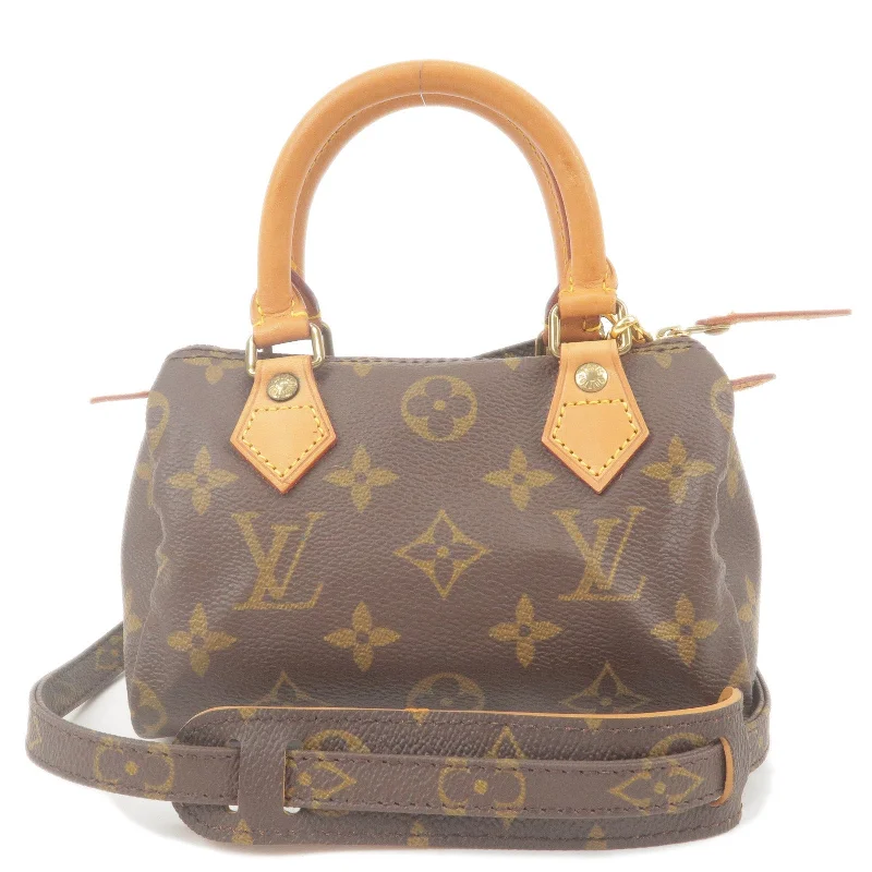 Louis Vuitton bags with a front - flap pocket for quick - access itemsLouis Vuitton Monogram Mini Speedy Mini Bag & Strap M41534