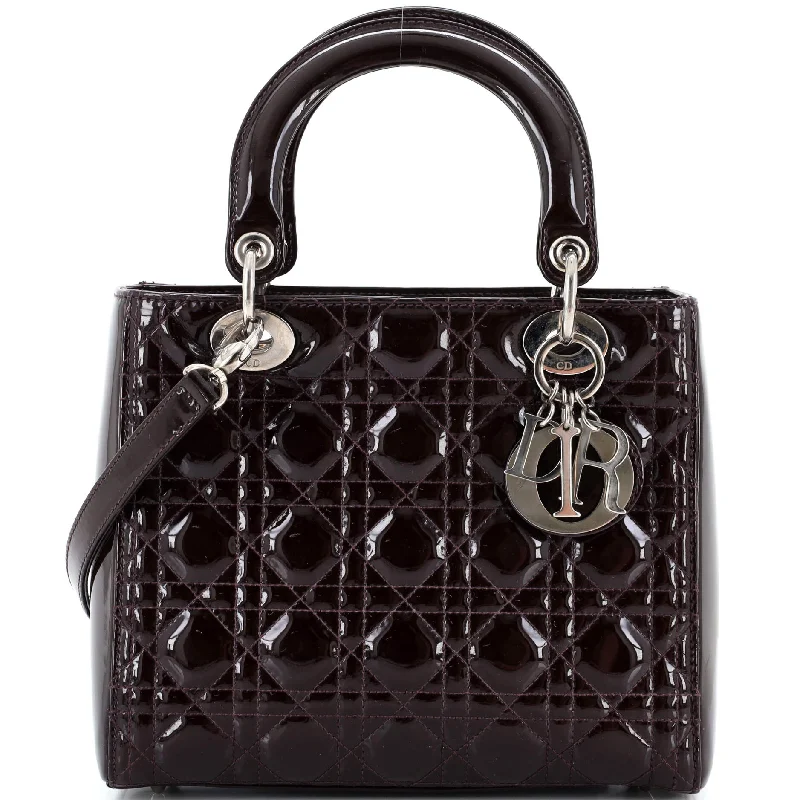 Gucci tote bags for women with a spacious interiorLady Dior Bag Cannage Quilt Patent Medium