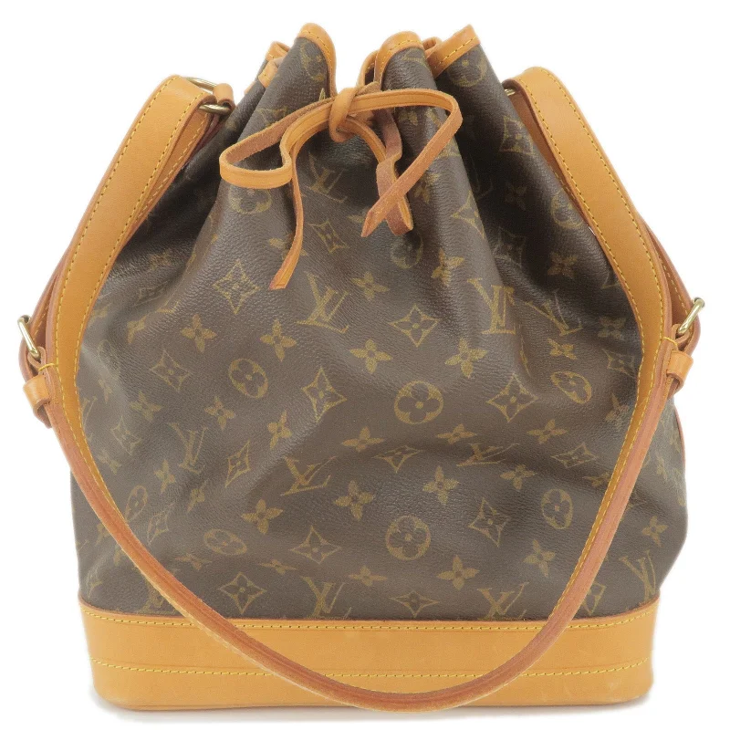 Louis Vuitton bags with a zippered interior pocket for better organizationLouis Vuitton Monogram Noe Shoulder Bag Hand Bag M42224