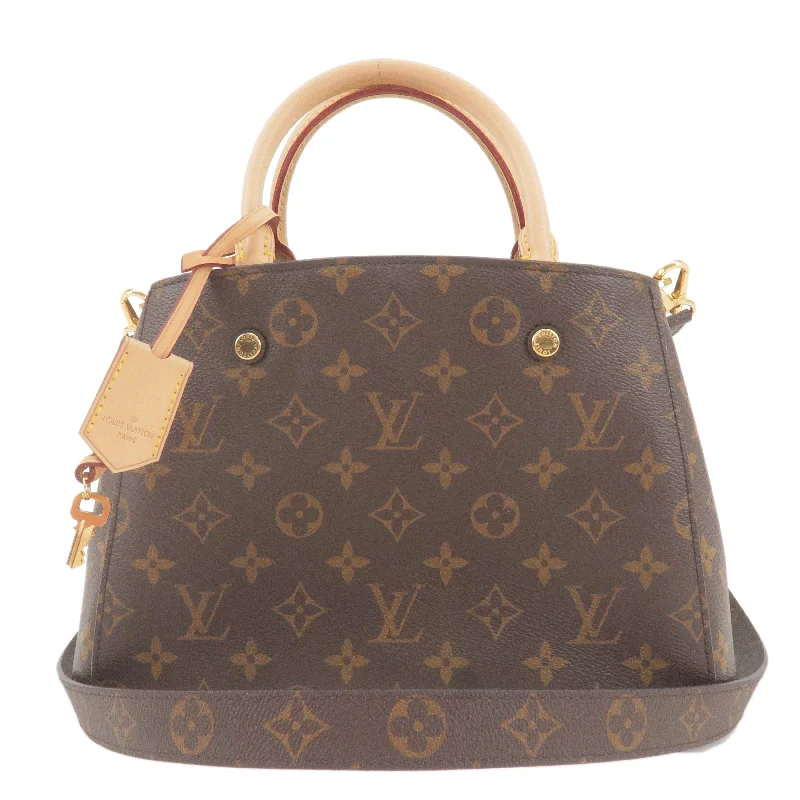 Louis Vuitton Alma bags with a detachable shoulder strap for versatilityLouis Vuitton Monogram Montaigne BB 2Way Bag Hand Bag M41055