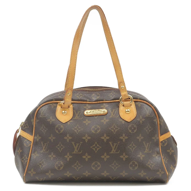 Louis Vuitton backpacks with a hidden back pocket for securityLouis Vuitton Monogram Montorgueil PM Hand Bag M95565