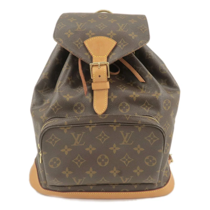 Ladies Louis Vuitton shoulder bags with a magnetic - closure flap for easeLouis Vuitton Monogram Montsouris GM Back Pack M51135