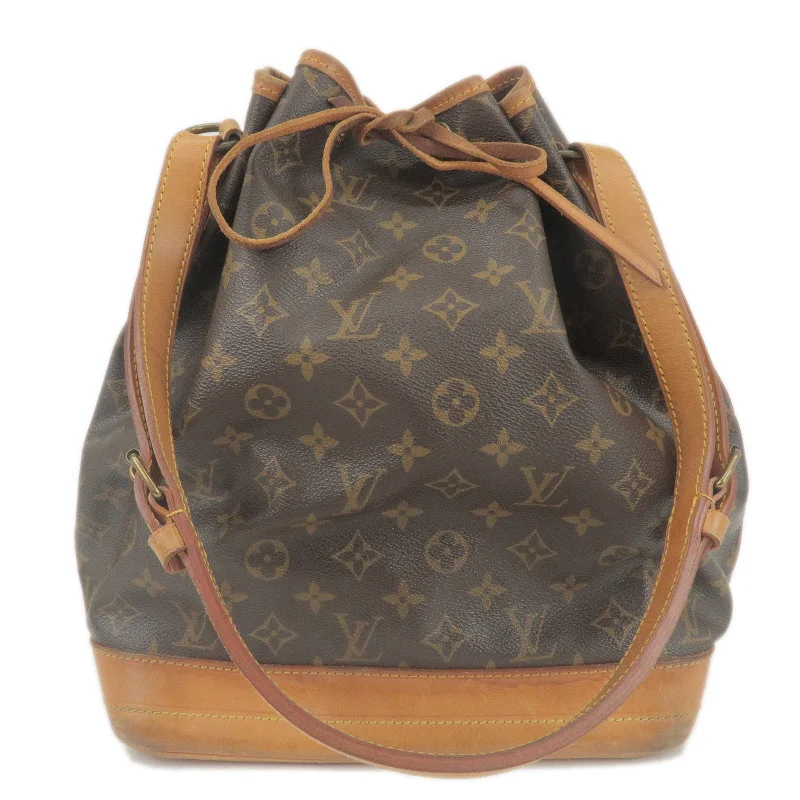 Louis Vuitton bags with a zip - around closure for enhanced securityLouis Vuitton Monogram Noe Shoulder Bag M42224