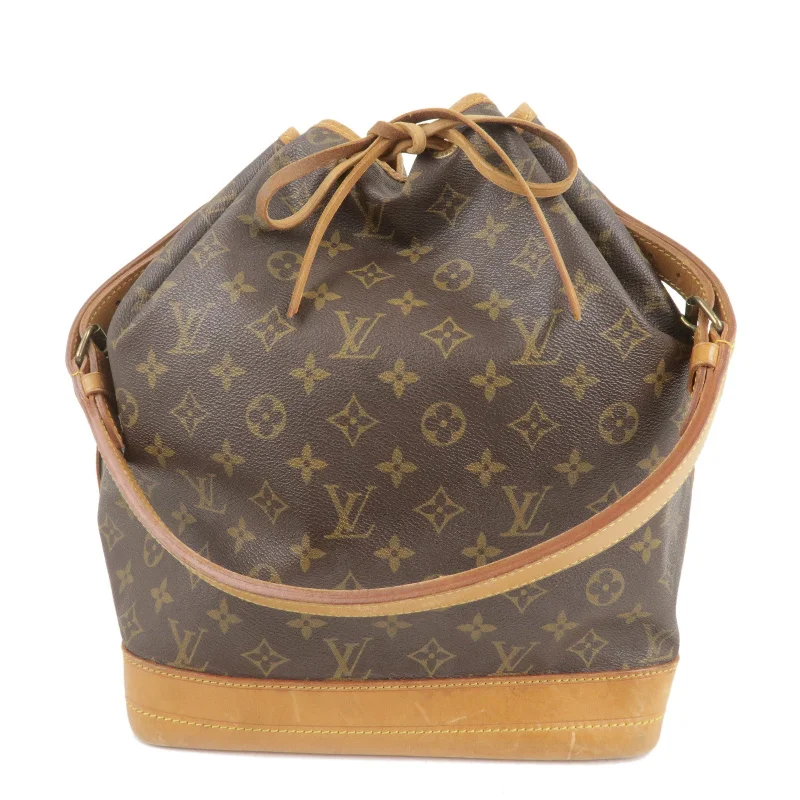 Louis Vuitton crossbody bags with a keychain holder for practicalityLouis Vuitton Monogram Noe Shoulder Bag Hand Bag Brown M42224