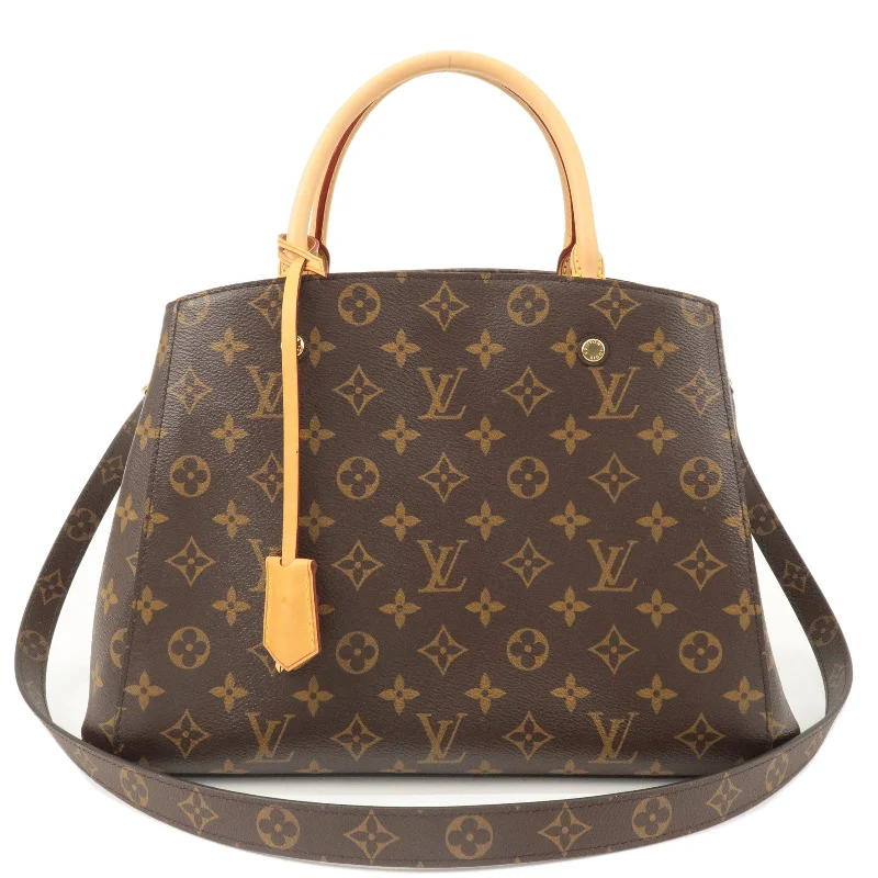 Louis Vuitton Capucines bags with smooth calfskin leather for luxuryLouis Vuitton Monogram Montaigne MM 2Way Bag Hand Bag M41056