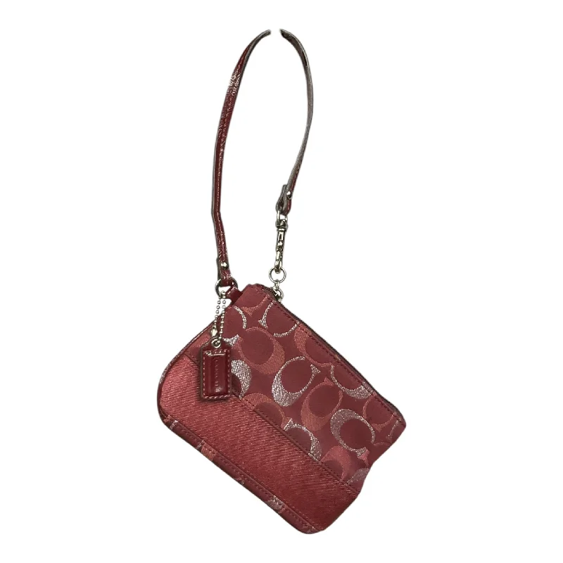 Coach crossbody bags with a detachable coin purse for added functionalityWristlet By Coach, Size: Small