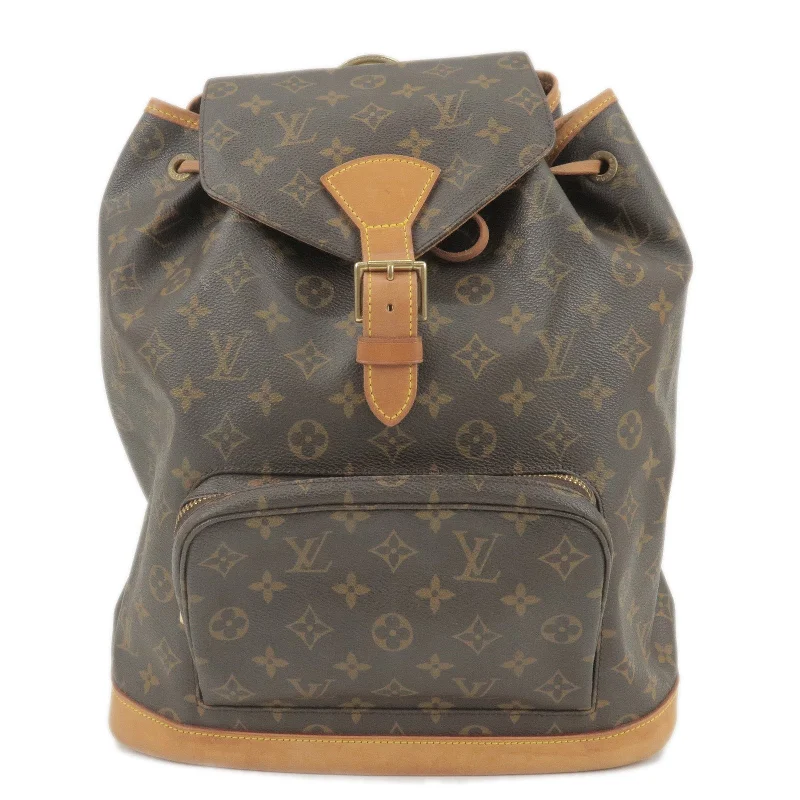 Louis Vuitton backpacks with a multi - pocket organization for functionalityLouis Vuitton Monogram Montsouris GM Back Pack M51135