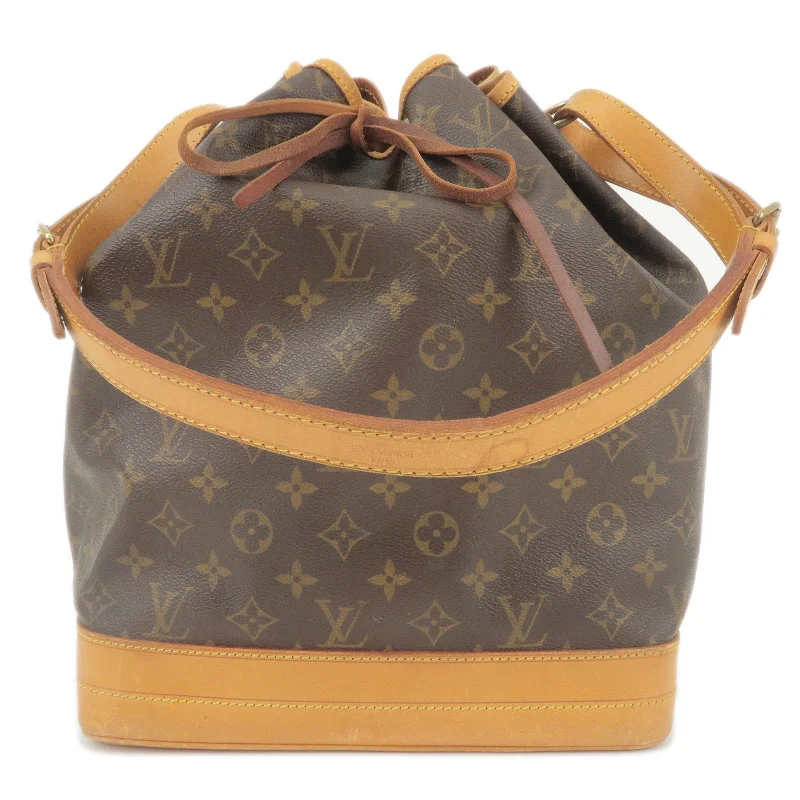 Louis Vuitton bags with a front - zip pocket for small items like keysLouis Vuitton Monogram Noe Shoulder Bag Hand Bag M42224