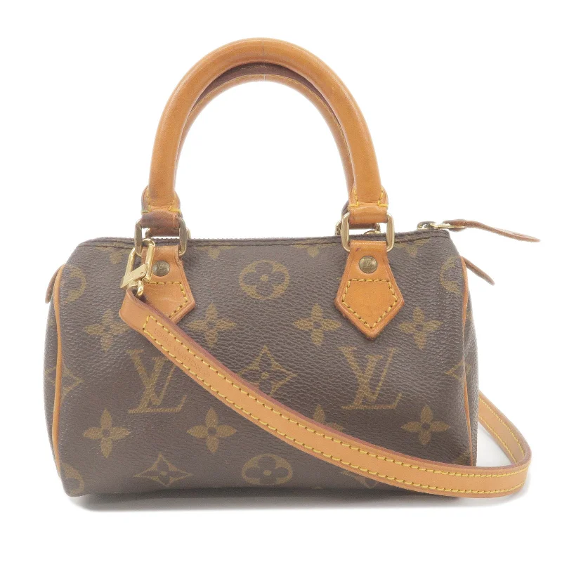 Louis Vuitton backpacks with a multi - pocket organization for functionalityLouis Vuitton Monogram Mini Speedy & Strap M41534 J00145