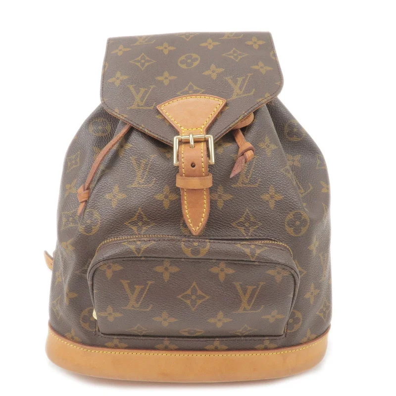 Louis Vuitton Speedy bags in monogram canvas for a classic lookLouis Vuitton Monogram Montsouris MM Back Pack Bag M51136