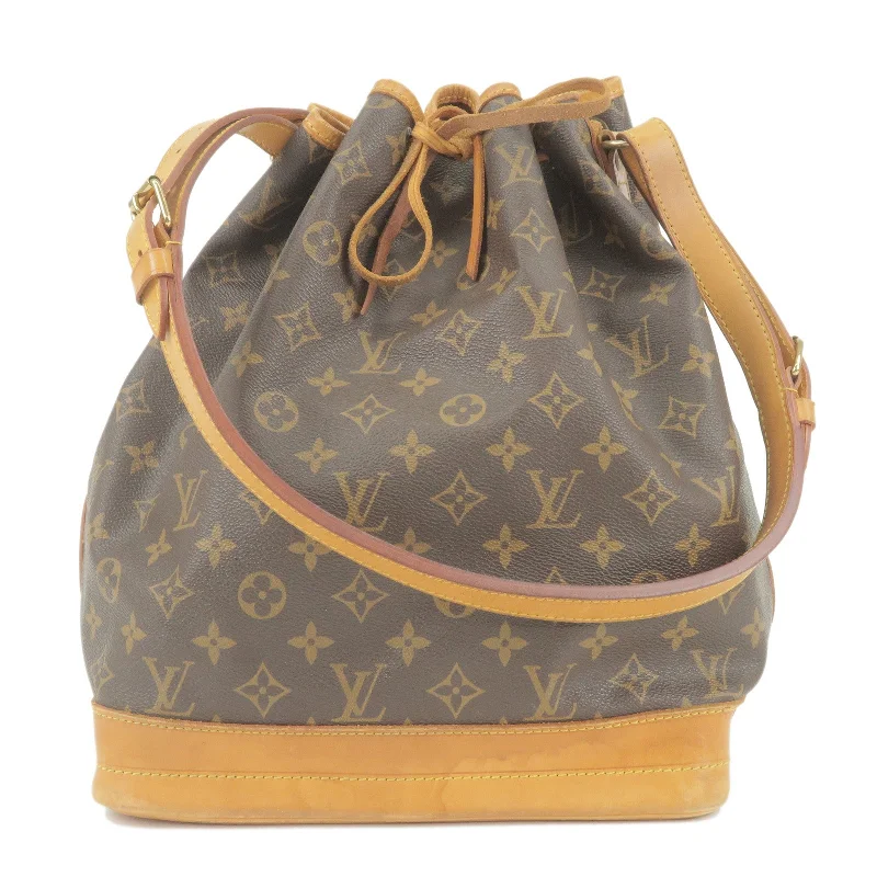 Louis Vuitton backpacks with a padded laptop compartment for travelLouis Vuitton Monogram Noe Shoulder Bag Hand Bag M42224