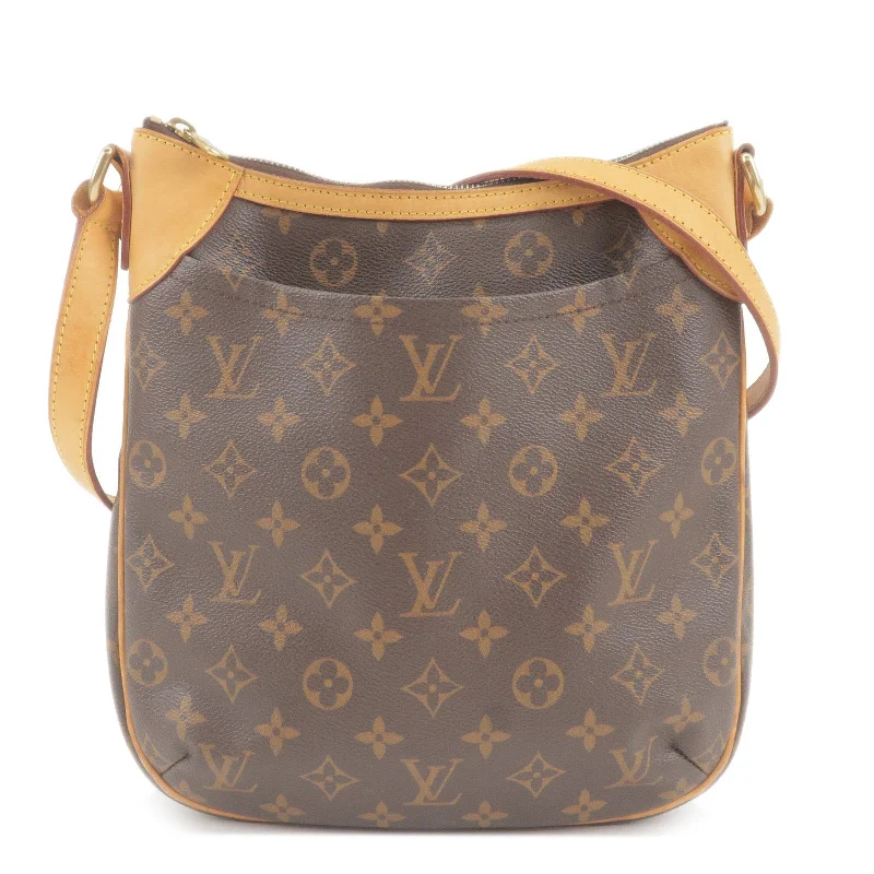 Louis Vuitton crossbody bags with a printed floral pattern for femininityLouis Vuitton Monogram Odeon PM Shoulder Bag M56390