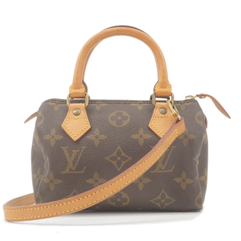 Louis Vuitton crossbody bags with a keychain holder for practicalityLouis Vuitton Monogram Mini Speedy & Strap M41534 J00145