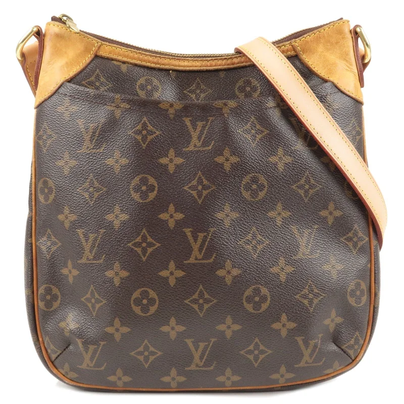 Ladies Louis Vuitton Petite Malle bags with a star - shaped charm for cutenessLouis Vuitton Monogram Odeon PM Shoulder Bag M56390