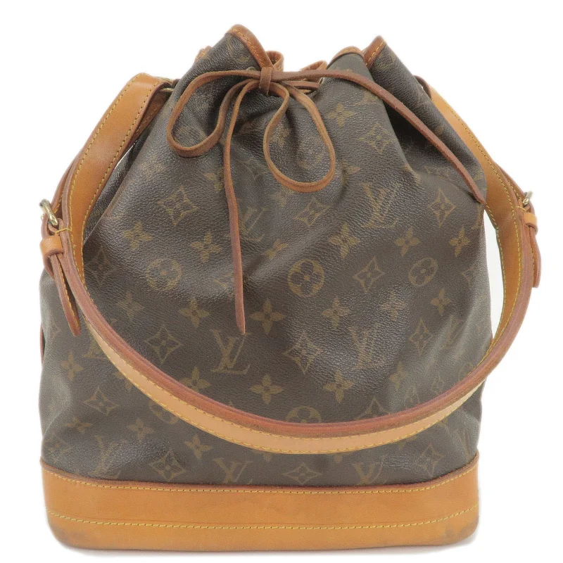 Ladies Louis Vuitton shoulder bags with a wide - width strap for comfortLouis Vuitton Monogram Noe Shoulder Bag Hand Bag M42224