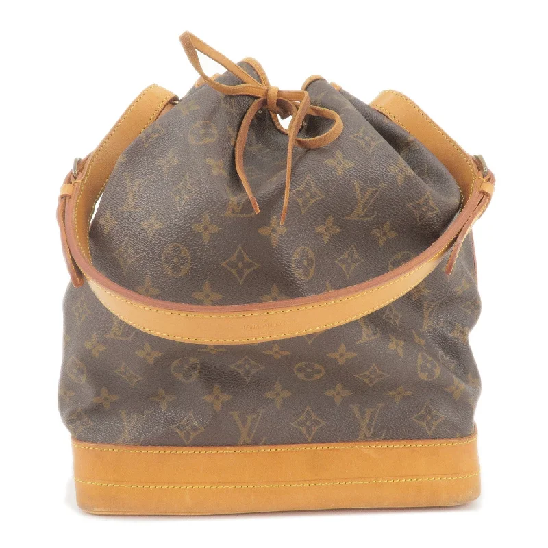 Louis Vuitton bags with a chain - link trim and a leather body for a modern edgeLouis Vuitton Monogram Noe Shoulder Bag Hand Bag M42224