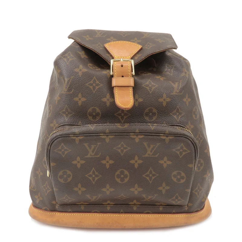 Louis Vuitton backpacks with a sleek, minimalist design for styleLouis Vuitton Monogram Montsouris GM Back Pack Brown M51135